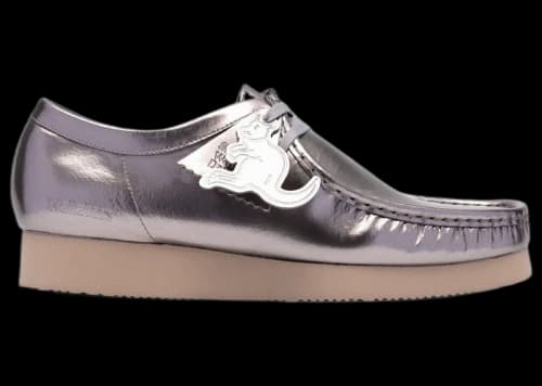 Clarks Originals Wallabee 2604 Silver Patent