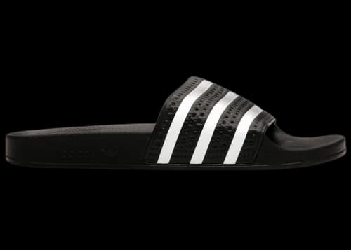 adidas Adilette Slides Black White