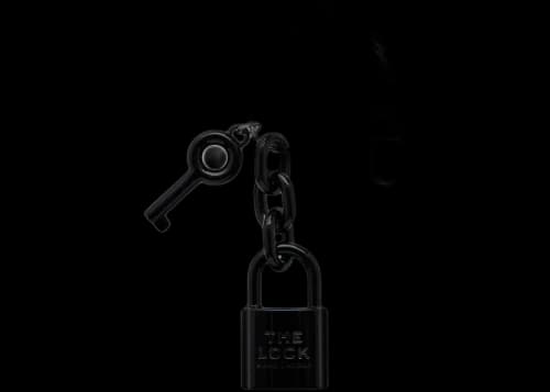 Marc Jacobs Women's The Lock Charm Black