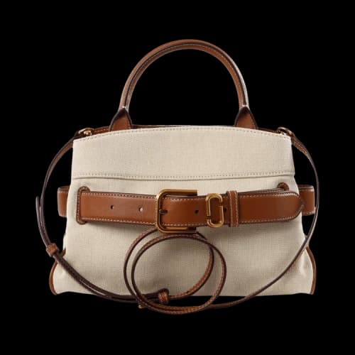 Marc Jacobs The Small Satchel Canvas Bag Beige/Arga