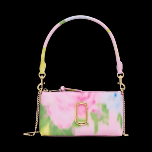 Marc Jacobs The Pochette Blurred Floral Snapshot Bag Ribbon Pin