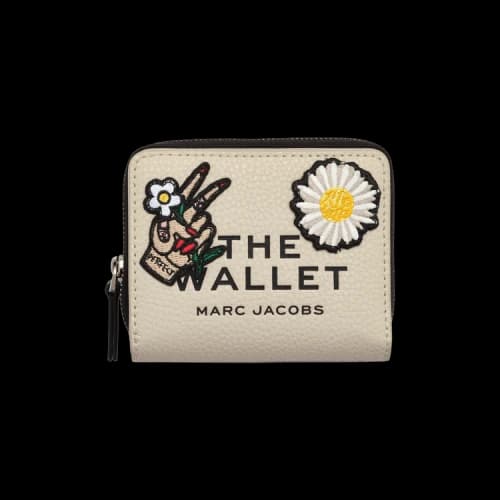 Marc Jacobs Women's The Mini Compact Wallet Cloud White