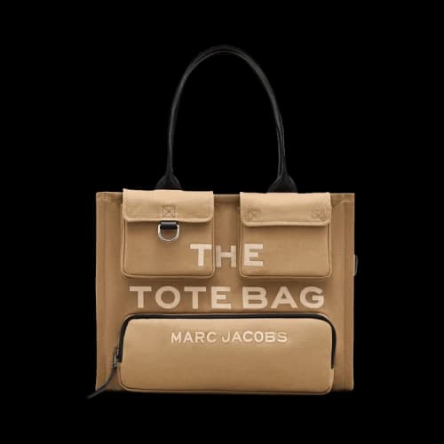 Marc Jacobs The Large Cargo Canvas Tote Bag Camel
