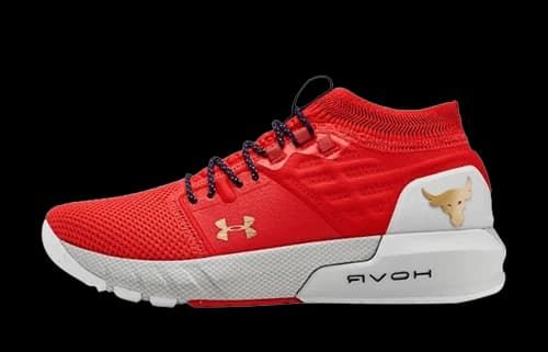 Under Armour Project Rock 2 Blood Orange Halo Grey