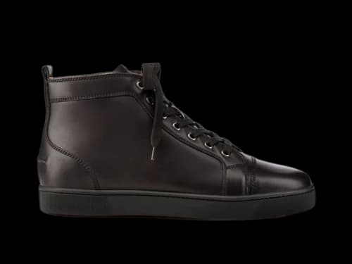 Christian Louboutin Louis Flat High Black Black