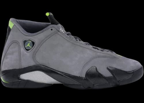 Jordan 14 Retro Graphite Chartreuse (2005)