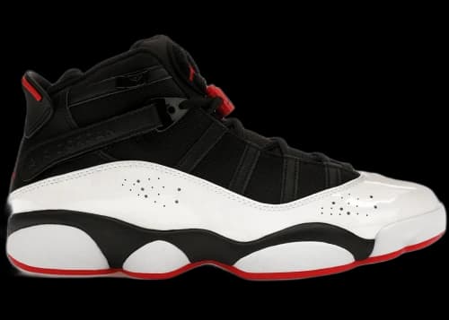 Jordan 6 Rings Black White Varsity Red