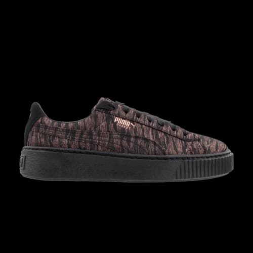 PUMA Basket Platform 'Velvet Rope - Black' (Women's)
