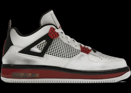 Jordan Fusion 4 Varsity White Red