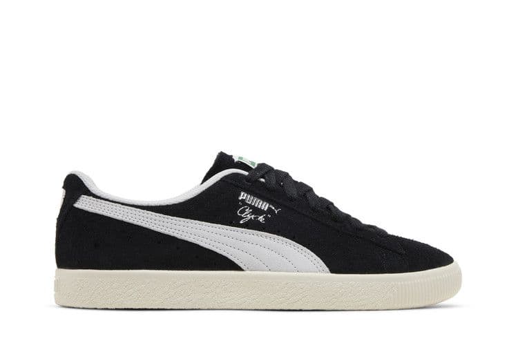 Puma Clyde Hairy Suede Puma Black Frosted Ivory