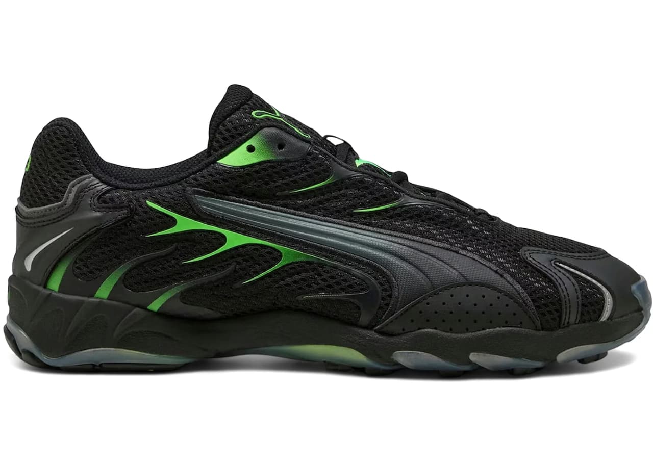Puma Inhale Black Green Glare