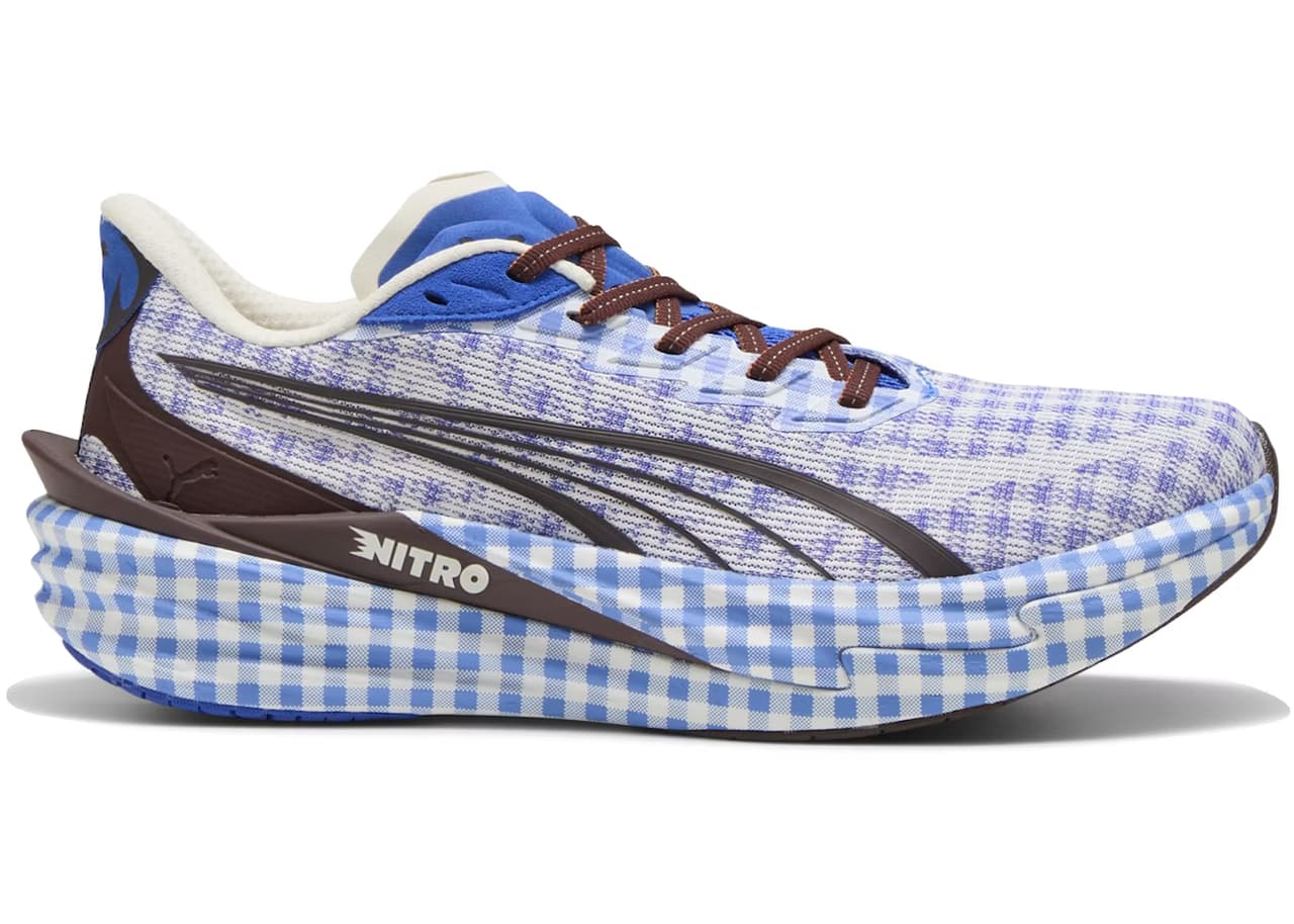 Puma Deviate Nitro 4 Check Royal Sapphire White