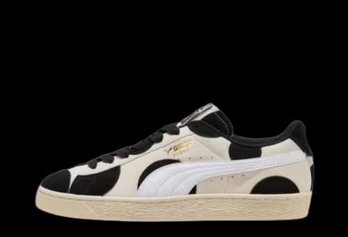 Puma Suede Printed Alpine Snow Black