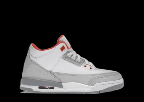 Jordan 3 Retro White Crimson Grey (GS)