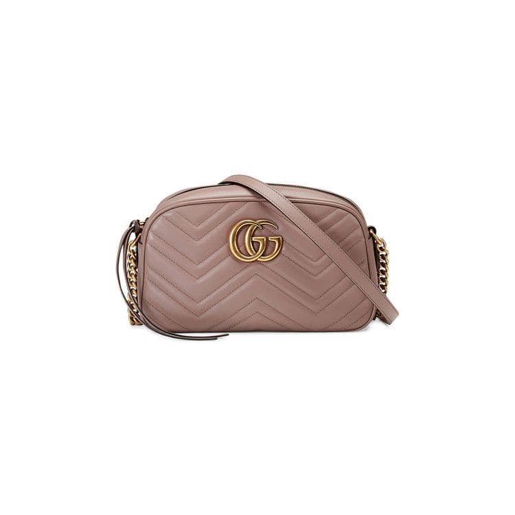 Gucci GG Marmont Small Matelassé Shoulder Bag 'Dusty Pink'