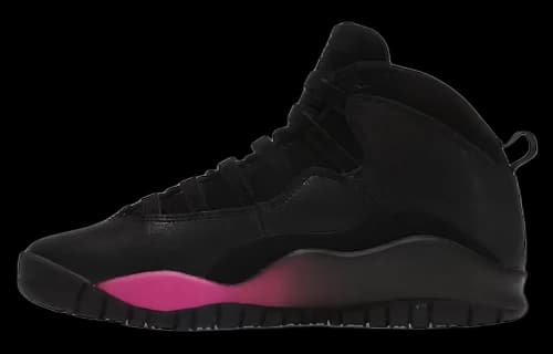 Jordan 10 Retro Black Fuchsia Black (GS)