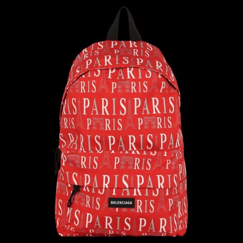 Balenciaga Paris Explorer Backpack Red White