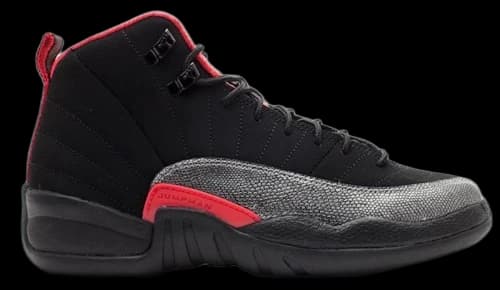 Jordan 12 Retro Black/Siren Red (GS)