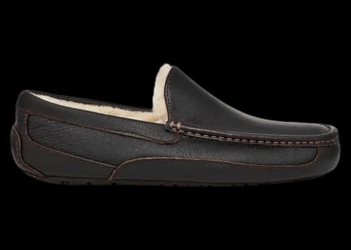 UGG Ascot Leather Slipper Dark Spice