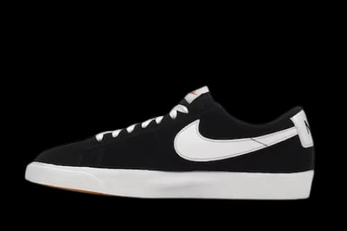 Nike Blazer Low Premium Vintage Suede Black White