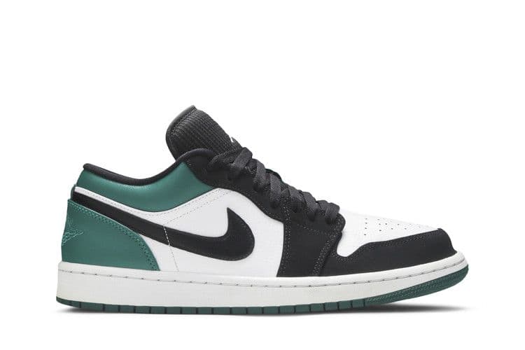 Jordan 1 Low White Black Mystic Green