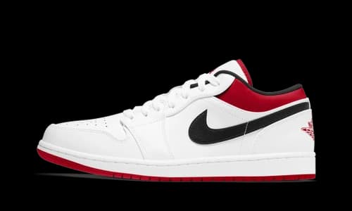 Jordan 1 Low White University Red Black