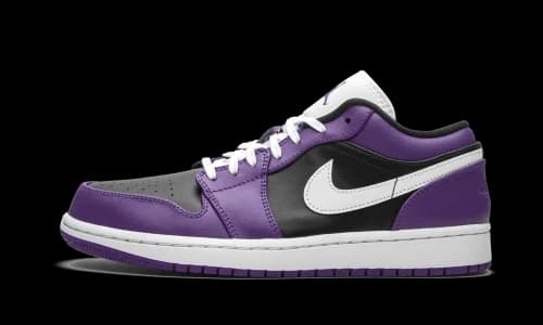 Jordan 1 Low Court Purple Black