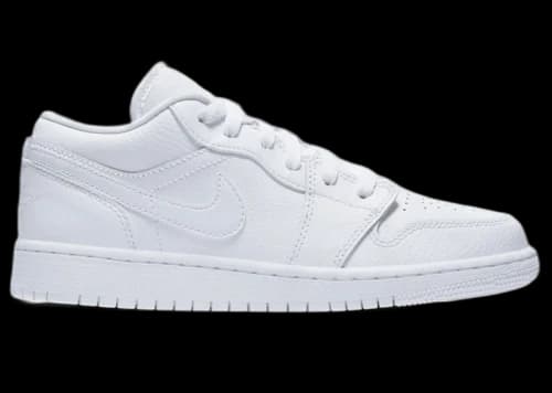 Jordan 1 Low Triple White Logo (GS)