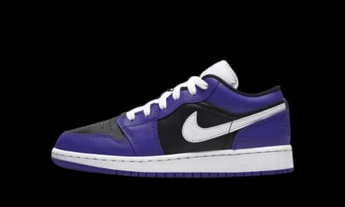 Jordan 1 Low Court Purple Black (GS)