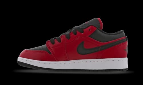 Jordan 1 Low Gym Red Black Pebbled (GS)