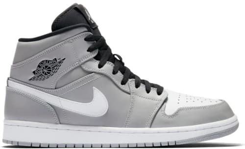 Jordan 1 Mid Wolf Grey Black White