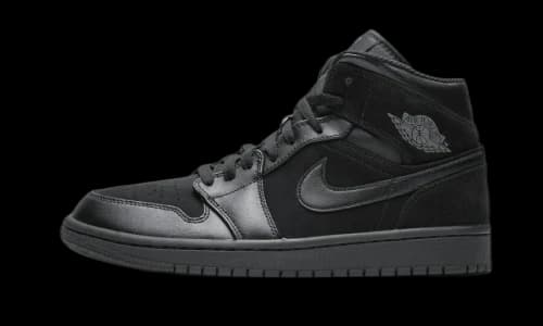 Jordan 1 Mid Triple Black (2018)