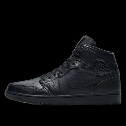 Jordan 1 Mid Triple Black