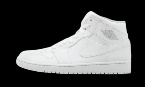Jordan 1 Mid White/Pure Platinum