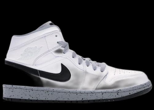 Jordan 1 Mid White Cement
