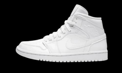 Jordan 1 Mid Triple White (2020)