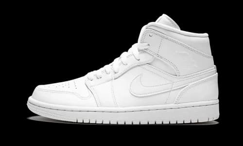Jordan 1 Mid Triple White (2019)