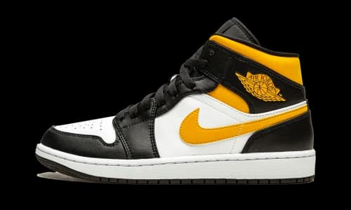 Jordan 1 Mid White Pollen Black