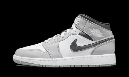 Jordan 1 Mid Light Smoke Grey (GS)