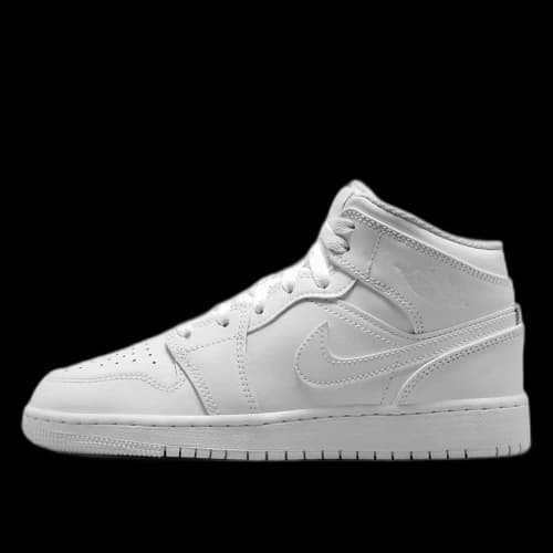 Jordan 1 Mid Triple White (2023) (GS)