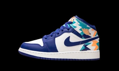Jordan 1 Mid Geometric Print (GS)