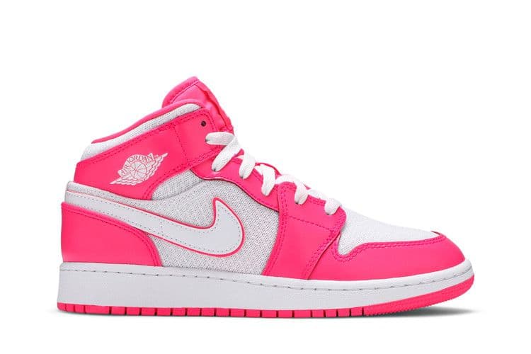 Jordan 1 Mid Hyper Pink White (GS)