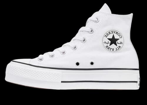 Converse Chuck Taylor All Star Hi Platform White Black (Women's)