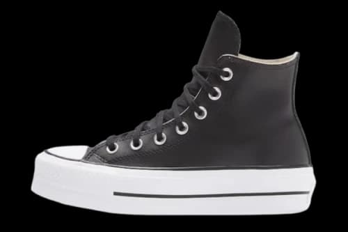 Converse Chuck Taylor All Star Lift Hi Black Leather (Women's)