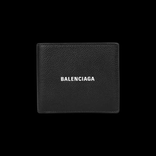 Balenciaga Logo Bifold Wallet 'Black/L White'