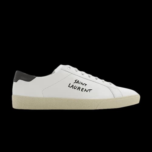 Saint Laurent SL-06 Court Leather 'White Black' 2020