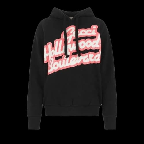 Gucci Sequin Graphic Sweatshirt Black