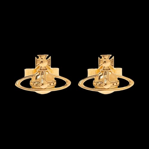 Vivienne Westwood Women's Leodaria Earrings Gold/Black Patina