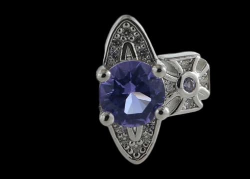 Vivienne Westwood Women's Maitena Ring Platinum/Lavender/White CZ