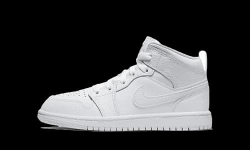 Jordan 1 Mid Triple White (2021) (PS)